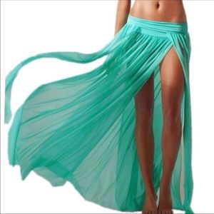 Swimsuit mesh skirt